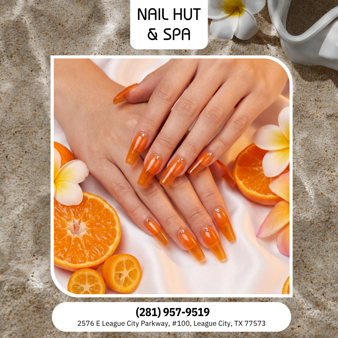 Nail Hut & Spa nail work in League City, Texas